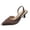 Brown, variant on Kitten Heel Sandals for Women Polka Dot Closed Toe Low Heel Dress Shoes Adjustable Buckle Ankle Strap Heels for Work Wedding Party Office