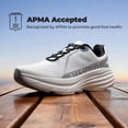 thumbnail image 3 of Zapatillas de running acolchonadas ligeras para hombre ALLSWIFIT blancas, 3 of 8