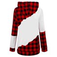 thumbnail image 4 of Moda mujer Casual con capucha Slim Navidad estampado Plaid Tops Sudadera con capucha Pompotops gfhjh23192, 4 of 8