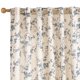 thumbnail image 2 of Cortinas Jinchan de lino con estampado floral de 214 cm de longitud, color azul, 2 of 8