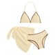 thumbnail image 5 of Conjunto de Falda de Traje de Baño Niños Moda Color Sólido Bloqueo Suspendentes Bikini, Traje de Baño Junto Al Mar con Falda de Malla, Ropa de Playa de Nylon Spandex para el Verano, 5 of 5