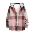 thumbnail image 2 of Augper Mens Flannel Hoodie Shirts Long Sleeve Casual Plaid Jacket Cotton Button Down Flannel Shirt for Men, 2 of 5