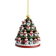 thumbnail image 2 of Snowman Acrylic Christmas Tree Ornaments – Standing Figure Pendant for Holiday Decor – Festive Xmas Tree Hanging Decoration,E, 2 of 4