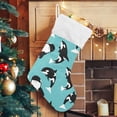 thumbnail image 5 of 1 Pack Killer Whale Pattern Christmas Stockings 17.7 Inch Gift Holders for Party Holiday Decorations Ornaments（785） Holiday Decor, 5 of 7