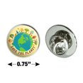 thumbnail image 6 of Save The Planet Illustration Conservation Metal 0.75" Lapel Hat Pin Tie Tack Pinback, 6 of 7