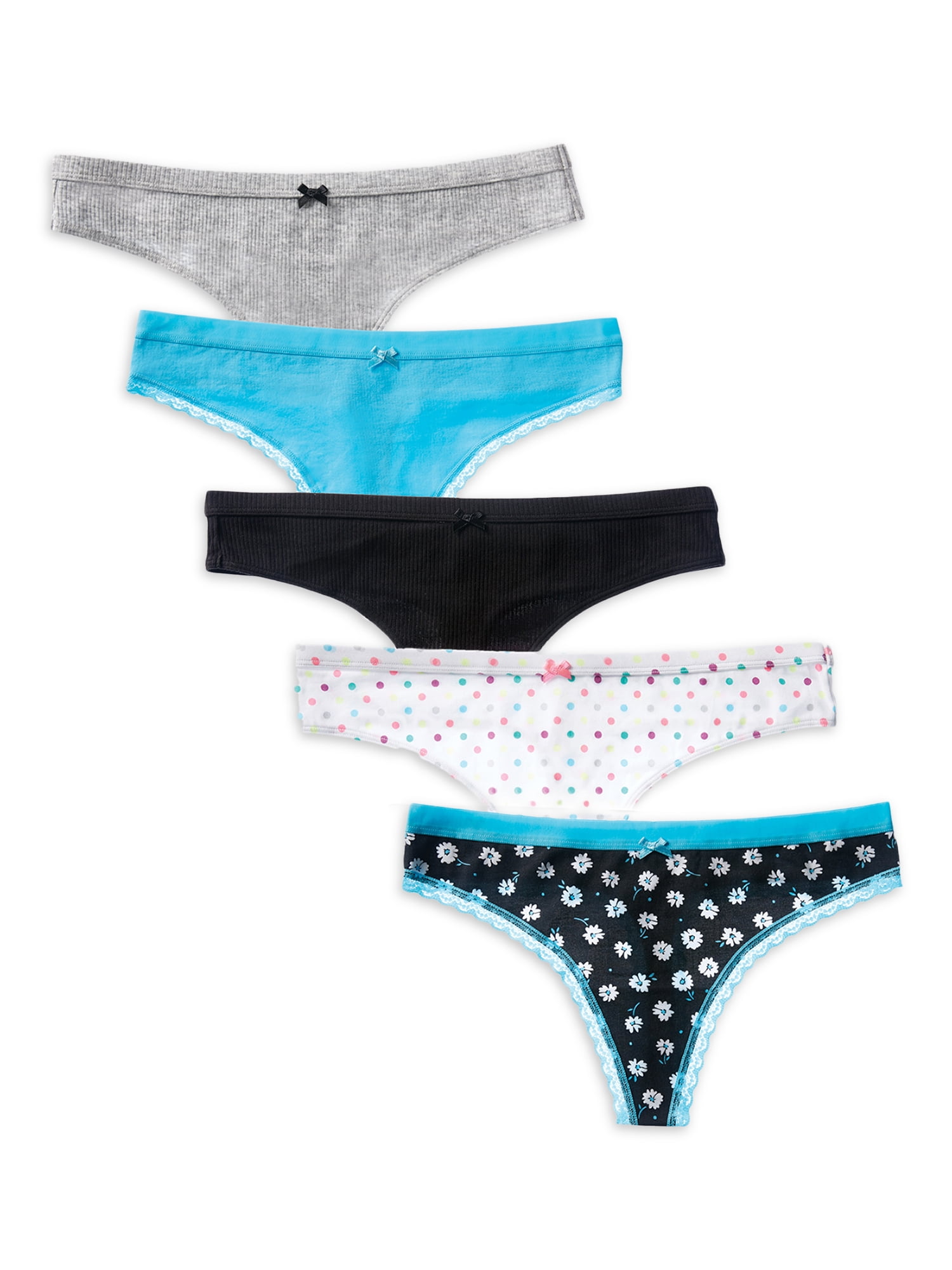 Kecooi Womens Thong Panties Underwear Assorted 3 Pack