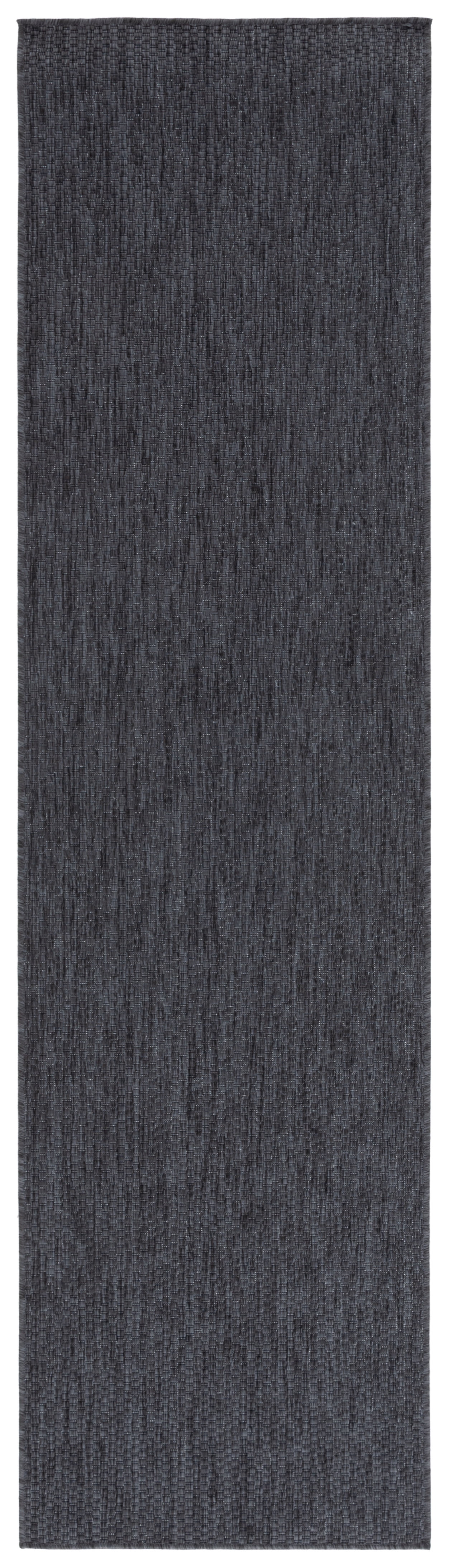 SAFAVIEH Beach House Jacinth Solid Indoor/Outdoor Runner Rug, Black, 2'2" x 8'