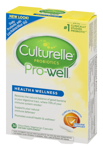 Culturelle Natural Health & Wellness Capsules 30 ea (Pack of 6)