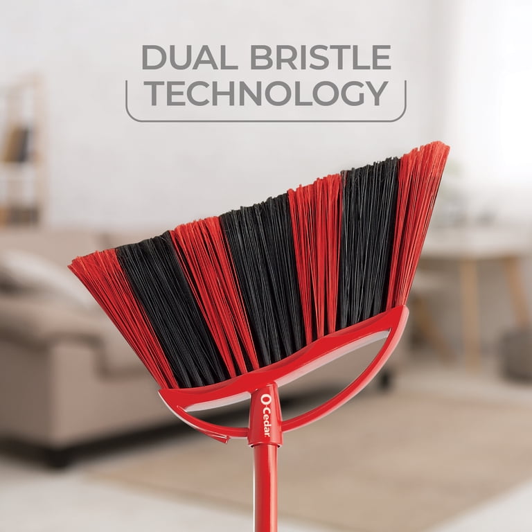 O-Cedar, PowerCorner One Sweep Broom with Step On Dust Pan, 11