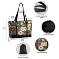 thumbnail image 2 of FORMRS Canvas Laptop Tote Bag for Women with 15.6" Computer Compartments Shoulder Handbag, Floral Garden, 2 of 7