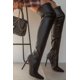 thumbnail image 4 of Bota Larga De Tacon Casual Para Mujer Hanna MX  Giselle Black, 4 of 4
