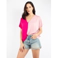 thumbnail image 5 of Blusa bicolor con cuello V, 5 of 5