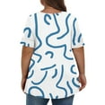 thumbnail image 3 of ATENAR Shirts for Women Printed Soft T Shirts for Women Lightweight Tee Light Blue 5XL, 3 of 5
