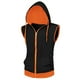 thumbnail image 1 of INSPIRE CHIC Sudaderas con capucha para hombre Chaleco sin mangas Slim Fit Ligero Cremallera Gym Tank Top Naranja negro M, 1 of 6