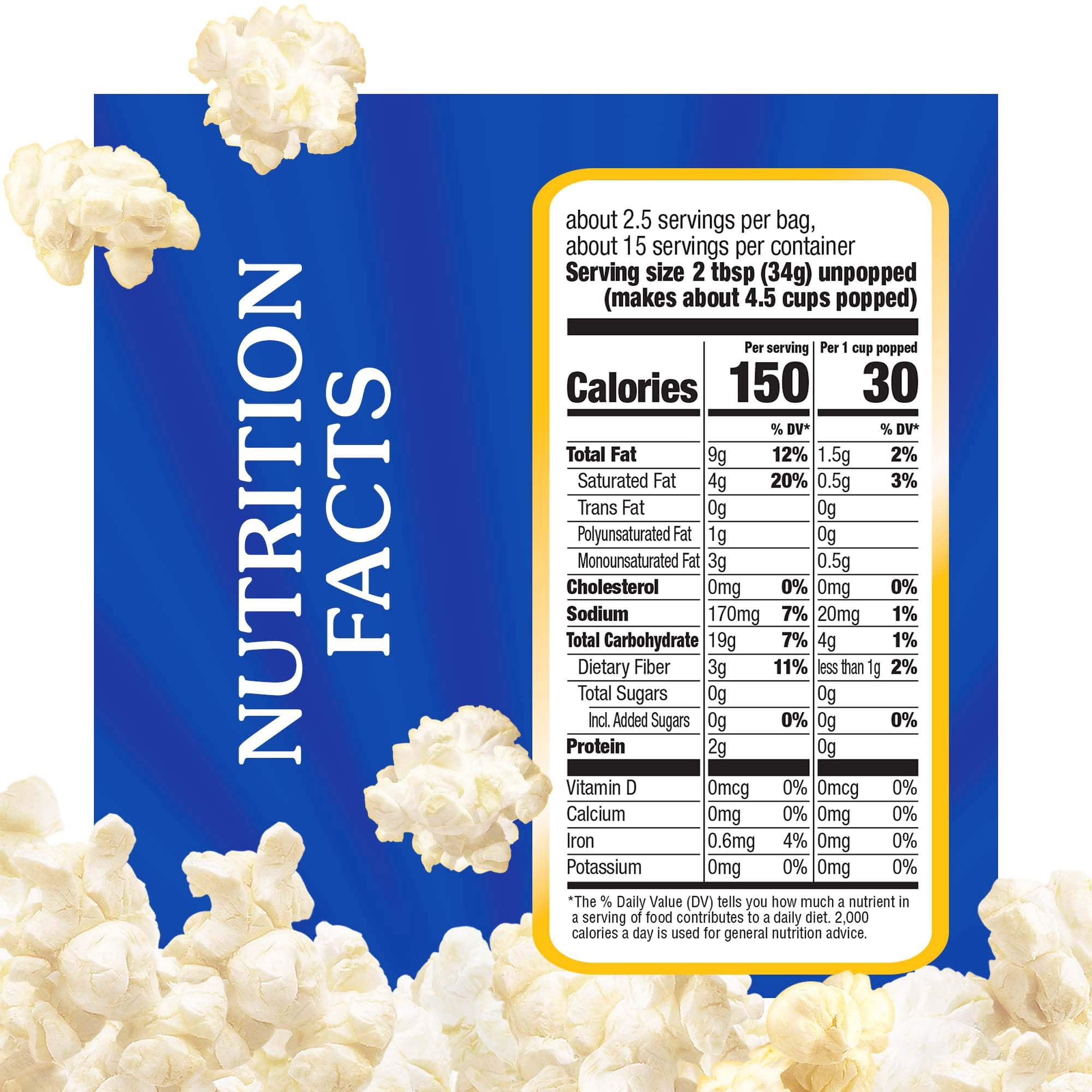 (3 pack) Act II Kettle Corn Microwave Popcorn, 2.75 oz., 6-Count