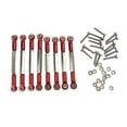 thumbnail image 4 of 8 varillas de tracción con tuerca M3 para camiones RC WPL 1/16 rojo, 4 of 9