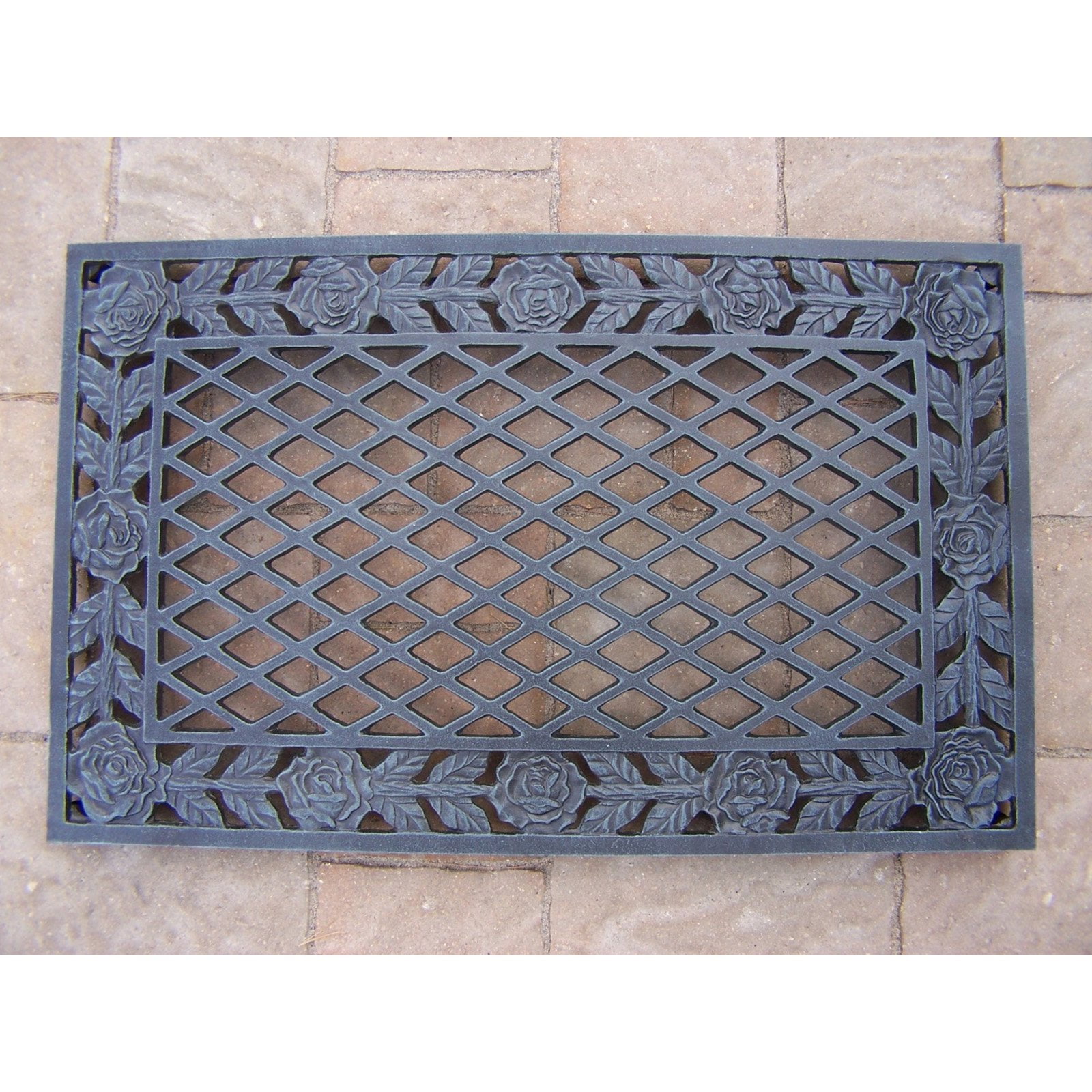 Oakland Living Tea Rose Cast Aluminum Door Mat