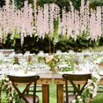 thumbnail image 4 of Flores artificiales ZINHO Wisteria para colgar, 60 ramas, color rosa, 4 of 6
