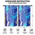 thumbnail image 2 of 42x63in Curtains 2 Panels for Kids Bedroom, Window Drapes for Kids Boys Girls Bedroom Curtains Designed To Spark Joy and Creativity, Liquid & Marble Print, 2 of 5