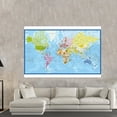 thumbnail image 3 of WCIC 150*100cm Large World Map French Series Poster Canvas Laminated Print Paint Art Wall Hanging Decoration, 3 of 6