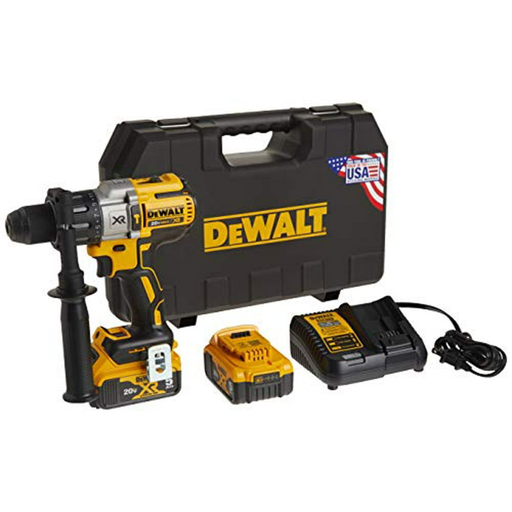 DEWALT 20V MAX XR Hammer Drill Kit, Brushless, 3Speed (DCD996P2