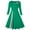 Green, variant on 2026 Womens Clothing under $5 asdoklhq Womens Plus Size $5, Casual Round-Neck Patchwork Three Quarter Sleeves Printed Dress Women's Dresses