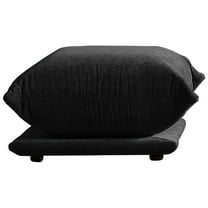 bokifol Modern Sectional Sofa Couch Floor Sofa for Bedroom,Living Room,Apartment and Small Space,Ottoman,Black