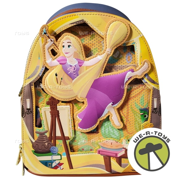 Tangled Rapunzel Painting Glow-in-the-Dark Mini-Backpack Loungefly