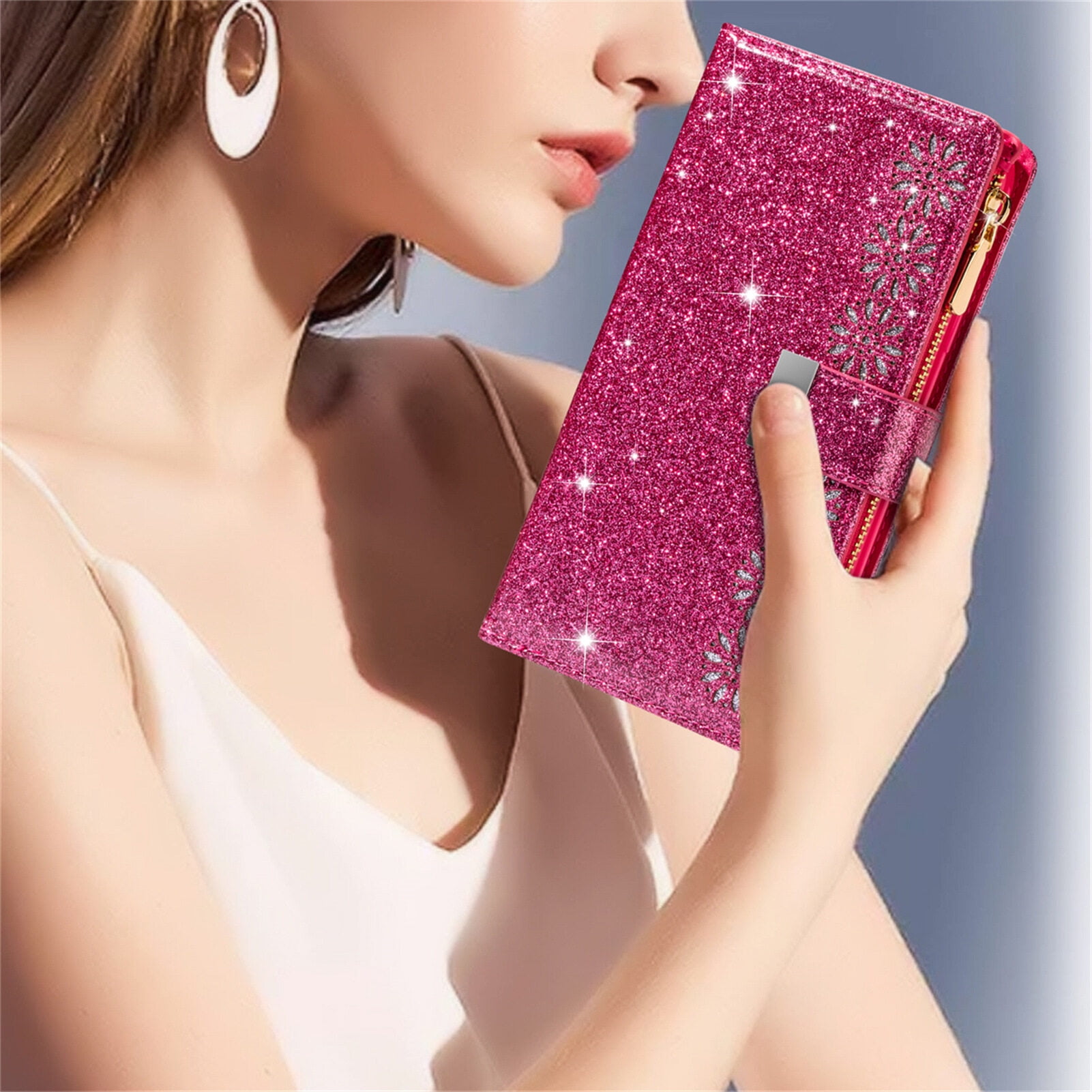 【色:ブルー_サイズ:A50 A50S A30S用】グリッターケースSamsun Vonzee® Case Compatible with Samsung Galaxy A50/A50s/A30s