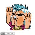 thumbnail image 1 of 1pcs One Piece Luffy car Sticke Anime Peeking Glass Vinyl Decal Sticker For Car Window Laptop Hydroflask Waterbottle PVC, 1 of 7