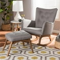 thumbnail image 2 of Allora Tufted Rocker and Ottoman Set in Gray, 2 of 9