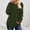 Army Green, variant on Women's Casual Long Sleeve Ribbed Top, Solid Color Round Neck Blouse with Soft Stretch Fabric, Comfortable for Daily Wear, Work, and Fall Winter Fashion