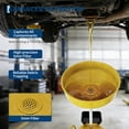 thumbnail image 3 of 8 Gallon Air Operated Oil Drain Container, Portable Fluid Fuel Transfer Tank with Wheels for Car, Truck & Garage, 3 of 7