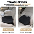 thumbnail image 3 of Car Seat Cushion, Memory Foam Back Pain Relief for Drivers Wedge Seat Cushion Black, 3 of 6
