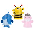 thumbnail image 1 of 3pcs Exfoliating Bath Scrubbers Animal Shower Mitts Scrubber Gloves for Kids, 1 of 8