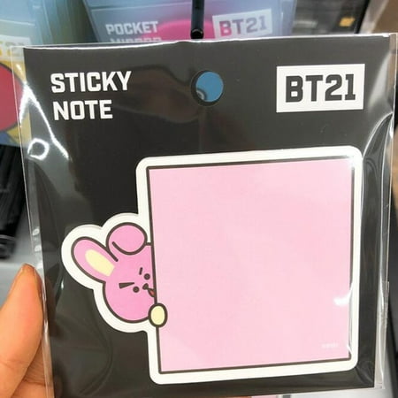 cartoon memo sticker kpop bts bt21 blackpink cute sticky notes supplies