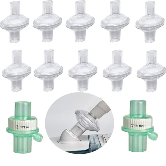 SUGARMOM Filters for Cpap Machine - 12 Pcs Cpap Filters fit Inline Filters Compatible with Resmed and Any Machine Size 22mm and 25mm Cpap Tube