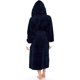thumbnail image 3 of Bata larga con forro de Sherpa para mujer - Albornoz de felpa cálida de longitud completa de lujo Kimono Lencería Ropa de dormir suave de Navidad Xemadio WMCH-333, 3 of 7