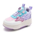 thumbnail image 3 of Kids Roller Shoes Sneakers with Wheels - Premium Sport Roller Skate Sneaker for Boys Girls Christmas Birthday Children Show Gift, 3 of 13