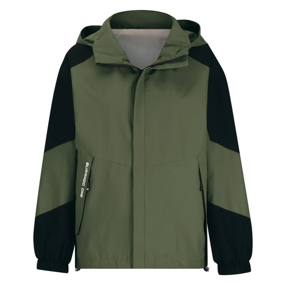 Jacenvly Rain Jacket Women/Men Waterproof Windproof Removable Hood Zip Pocket Women'S/Men'S Sport Coats Lightweight Warm Fashionable Casual Coats Hiking Mountain Ski Outdoor Sports Jacket