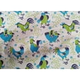 thumbnail image 5 of oneOone Cotton Poplin Light Green Fabric Rooster Cock Dress Material Fabric Print Fabric By The Yard 42 Inch Wide-PE, 5 of 6