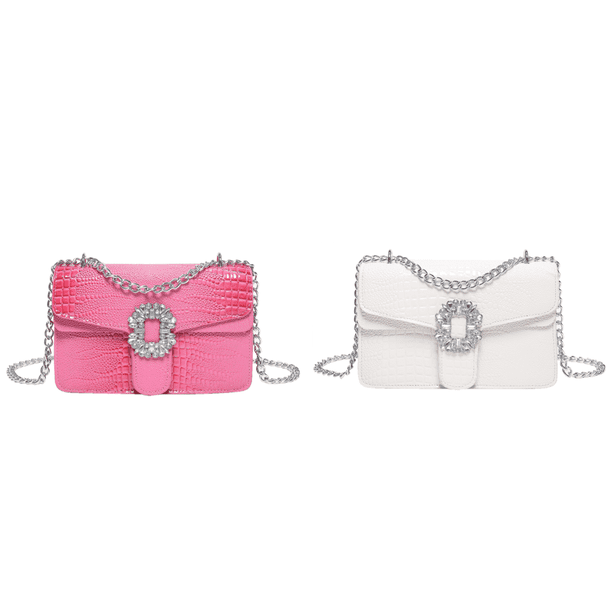 Bolso Hombro Mujer PU Solapa para Viajes Al Aire Libre () Rosa