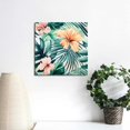thumbnail image 4 of Chilfamy Flower Leaf Pattern Canvas Prints Wall Art Home Decor 12x12in, 4 of 6