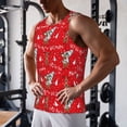 thumbnail image 5 of Logiee Christmas Deer 1 Print Men's Workout Tank Top,Quick Dry Workout Tank Top,Gym Muscle Tee,Fitness Bodybuilding Sleeveless T Shirt-Large, 5 of 7