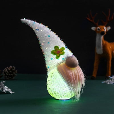Poupée Sans Visage Lumineuse EVA Easter Mignon Peluche Poupée Scène Décoration Durable Fournitures