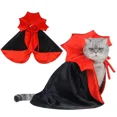 thumbnail image 3 of Halloween Costume Dog Cat Costumes for Small Dogs Cosplay Vampire Cloak  Dog Cat Clothes Cloak Pet Supplies (Black), 3 of 7