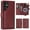 Red, variant on 3 in 1 Wallet Case for Galaxy S26 Ultra,Detachable Back Cover & Cards Holder Compatible with Mag-safe Shockproof RFID Blocking Stand Phone Case for Samsung Galaxy S26 Ultra, Brown