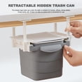 thumbnail image 3 of Comaie Under-the-table Drawer Trash Can Hidden Retractable Garbage Waste Bin for Home Office Desk, 3 of 9