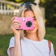 thumbnail image 5 of HUISZJ Digital Camera Cover, Lightweight Camera Sleeve with Lanyard Slim Fit, Soft Silicone Protective Case Camera Accessories (Pink), 5 of 10