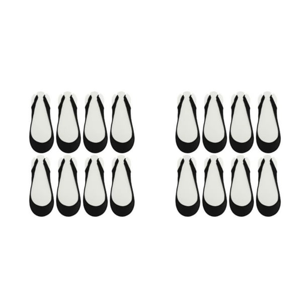 Almohadillas metatarsianas Sonducket para mujer estilo calcetín 8 piezas negro